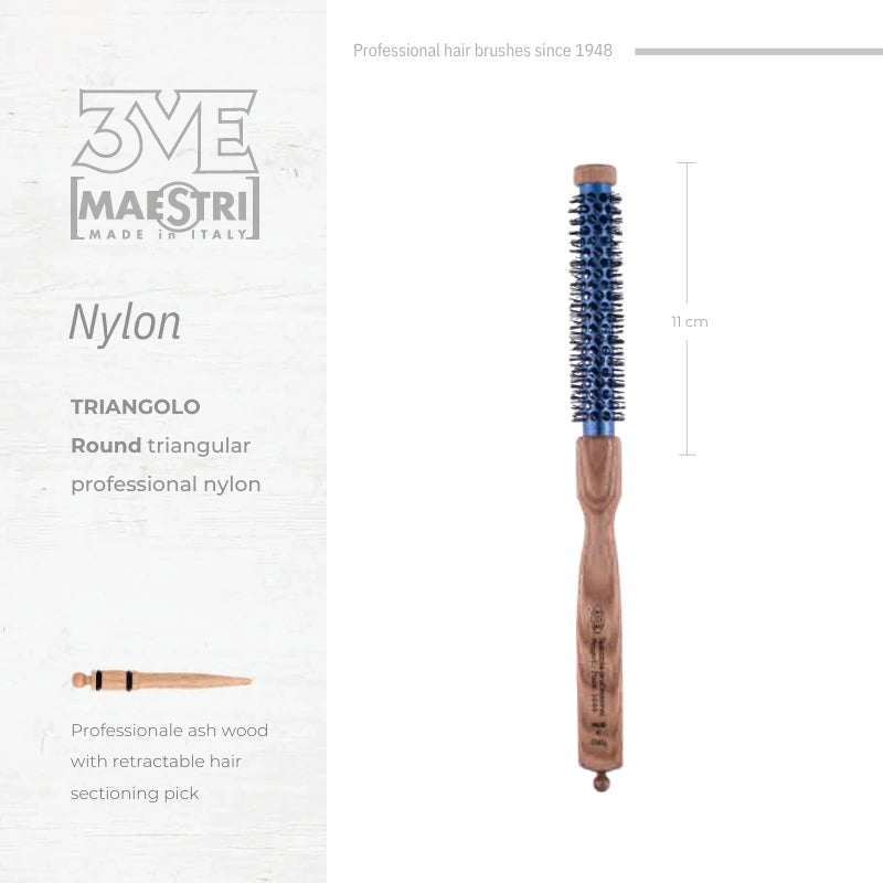 3ME Spazzola Professional Nylon Hairbrush 1444