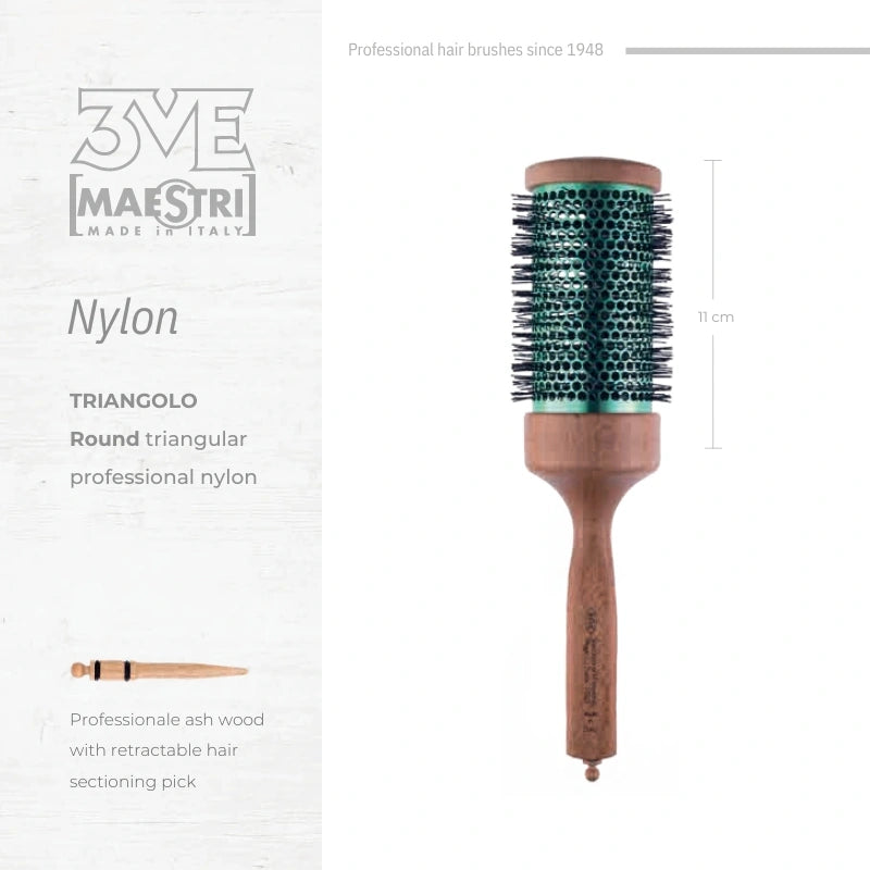 3ME Spazzola Professionele Nylon Haarborstel 1450