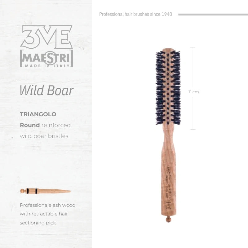 3ME Brush Professional Reinforced Hairbrush 1401