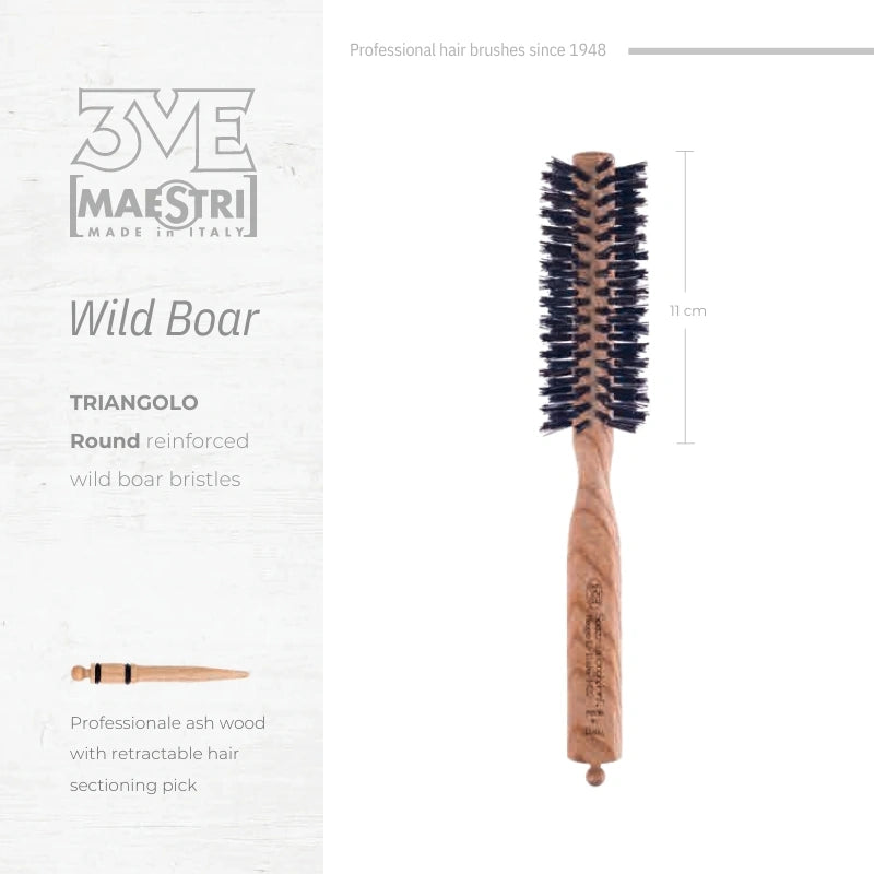 3ME Spazzola Professional Reinforced Hairbrush 1402