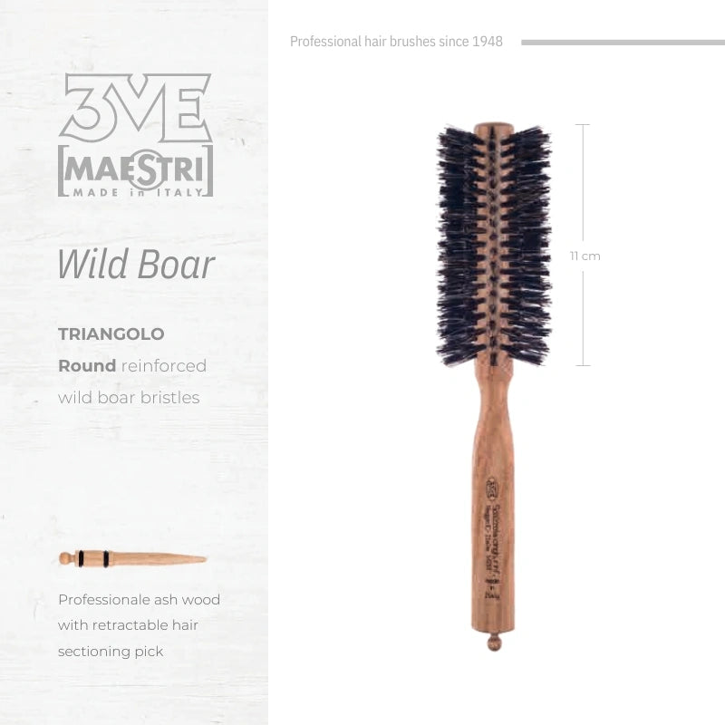 3ME Brush Professional Reinforced Hairbrush 1404