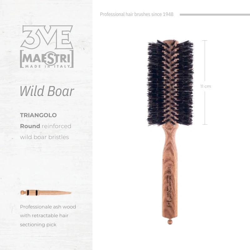 3ME Spazzola Professional Reinforced Hairbrush 1405