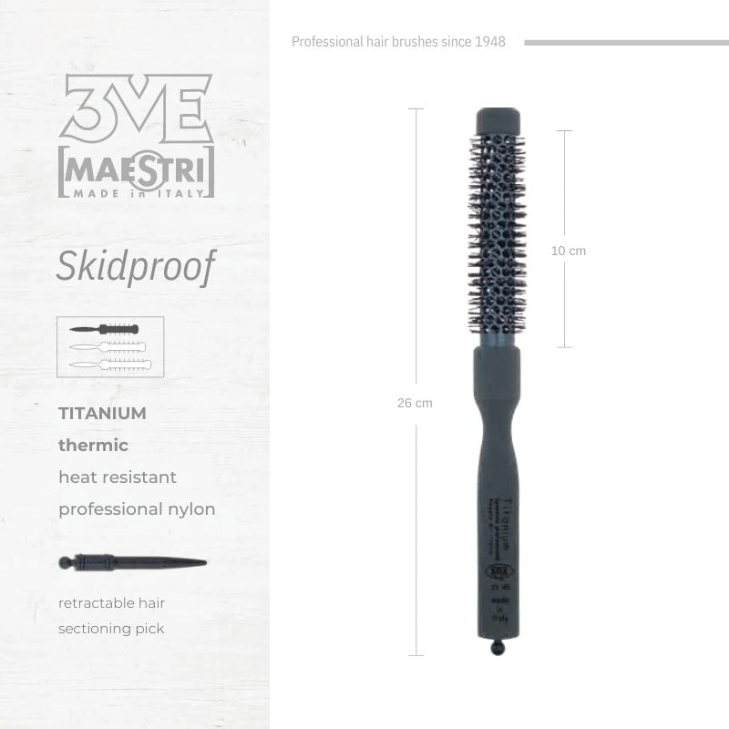 3ME Titanium Spazzola Professionele Thermic Haarborstel 2545