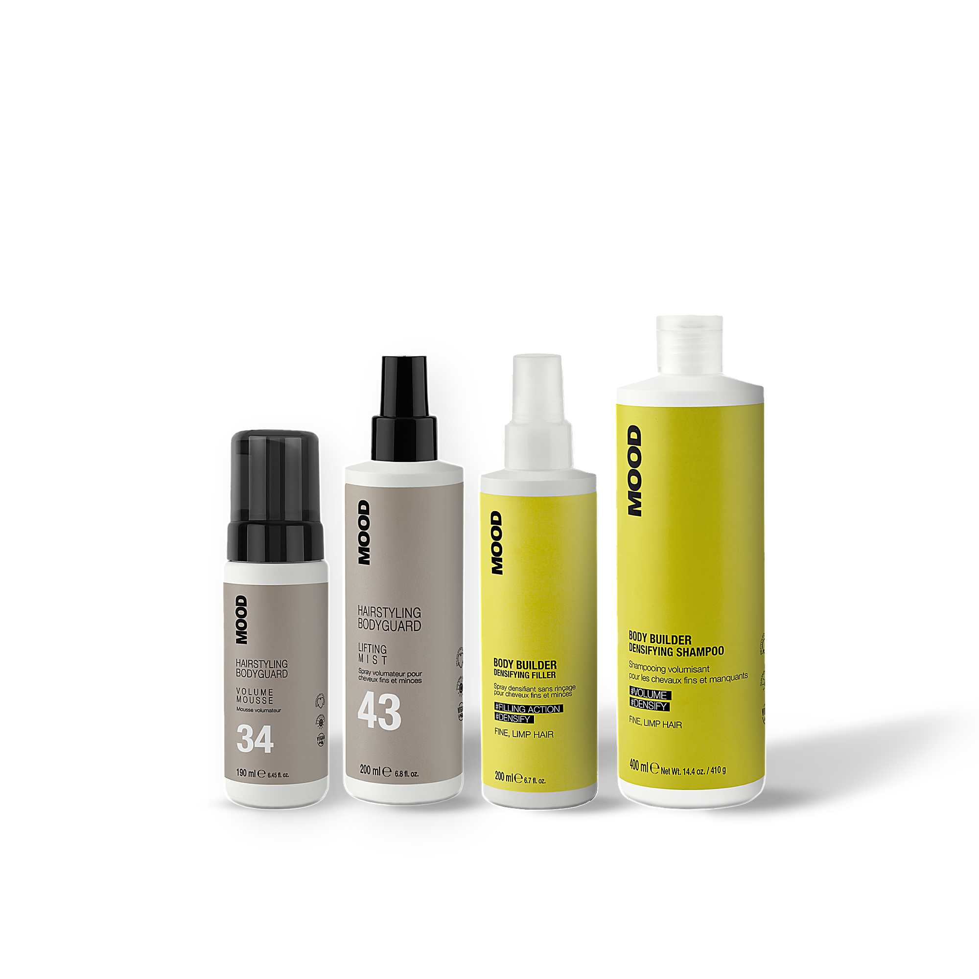 MOOD Body Builder Volume Routine PLUS – 4-delige pro-set